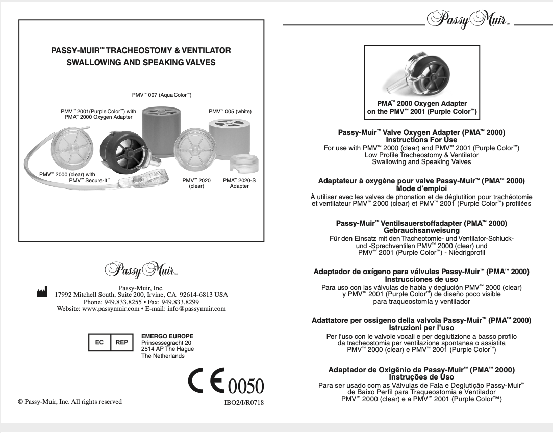 instruction booklet for PMA 2000
