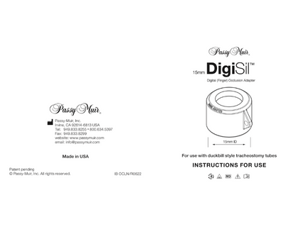Instruction Booklet DigiSil Adapter